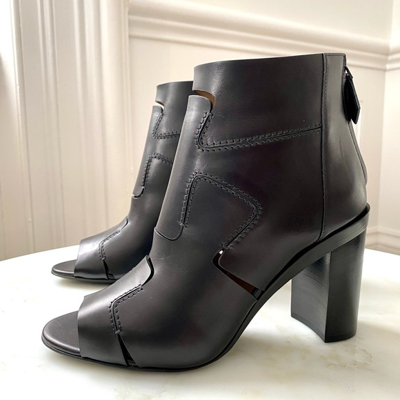 BNIB Hermès open-toe Rock booties - size 38.5 - Picture 1 of 14